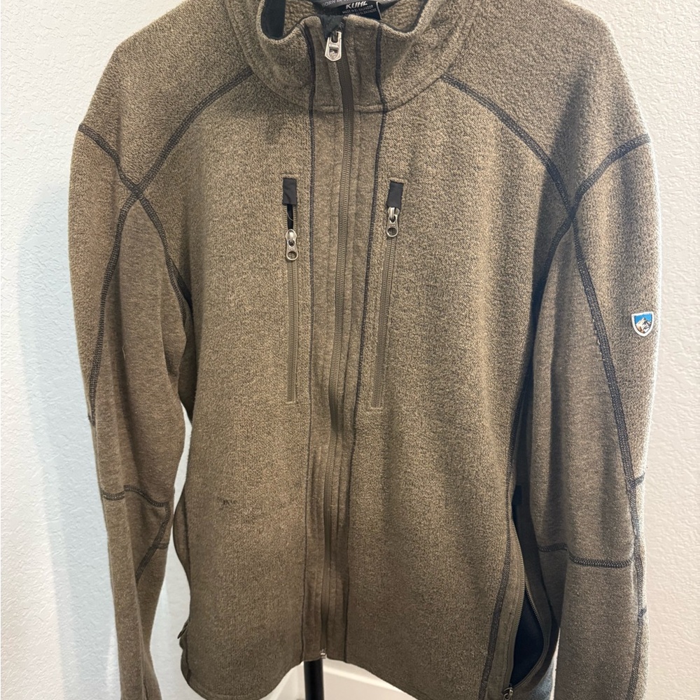 Kuhl Men's Tan Zip-Up Sweater